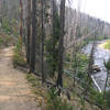 The Secech River Trail parallels the river for long scenic run.