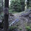 Russian Wilderness boundary sign on Sugar Lake Trail