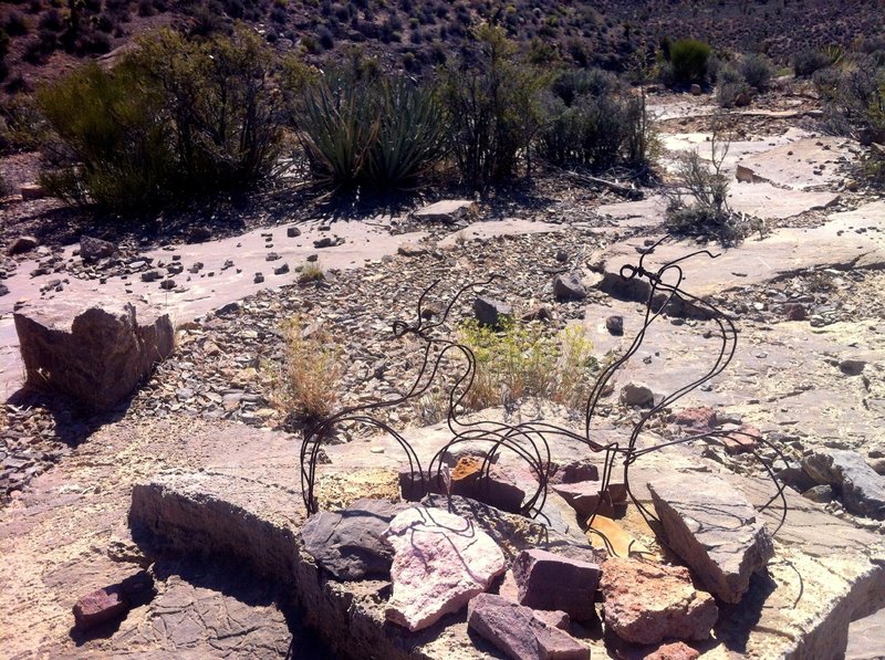 One of several bike "sculptures" along the way to keep your eyes peeled for.