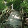 Crossing the bridge on the Orange Trail.