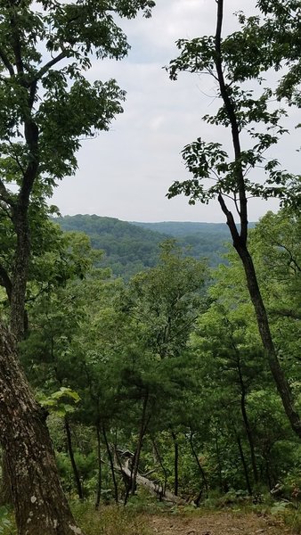 A nice overlook along the trail.