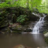 A shallow dip before the ascent