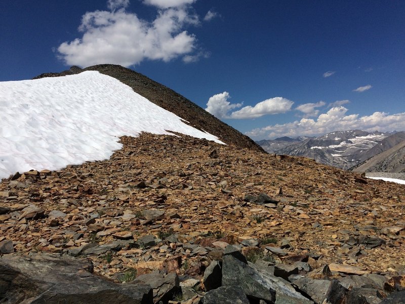 From top of Baxter Pass, looking west