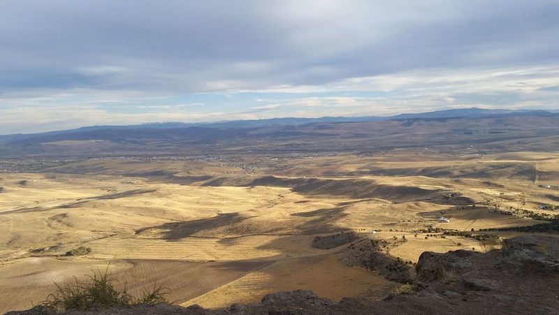 The view down into the valley from the Cedar Mountain Trail.