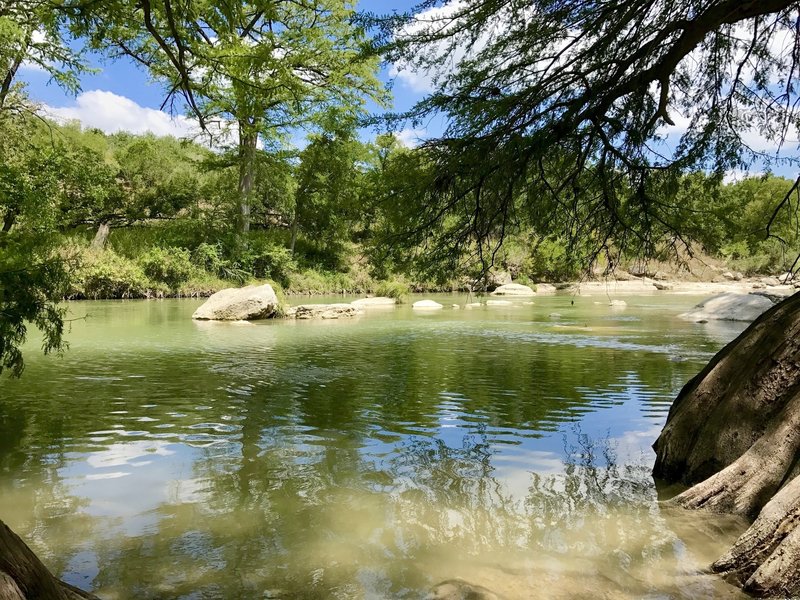 Great spot to dip your toes in the water or go for a "cool off" in the summer... south end of Bald Cypress Trail