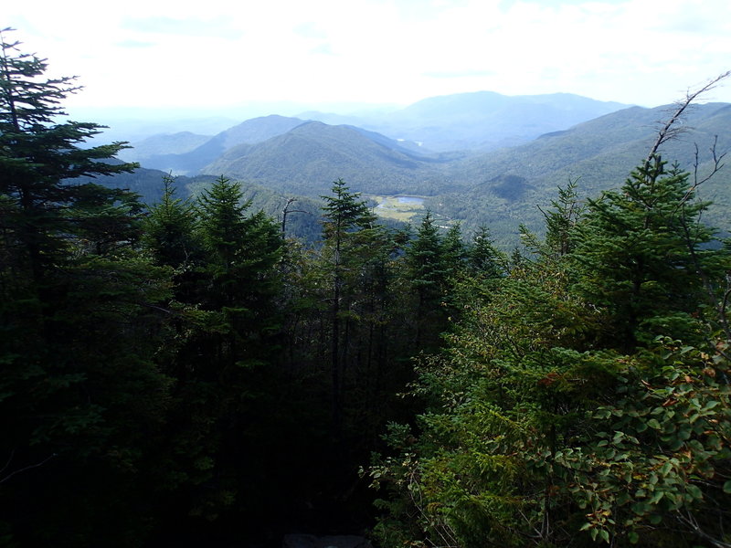 View look west during ascent.