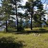 Campsite at the end of the trail