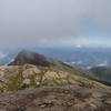 The Calçado Peak and the Crystal Peak (behind) seen from Bandeira Peak.