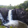 Looking across the falls at Canada.