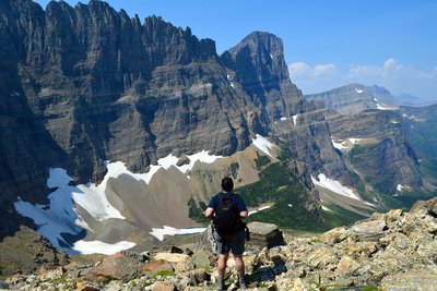 Piegan Pass looking toward Mount Gould.