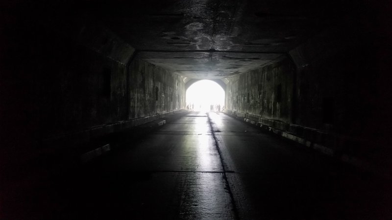 Exiting the tunnel