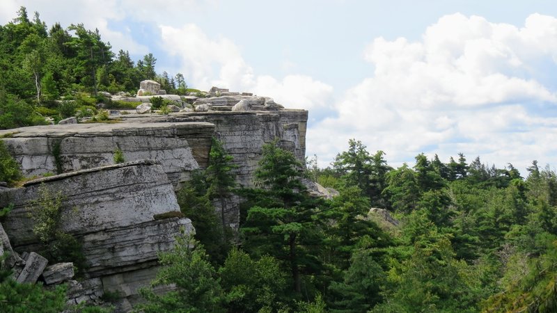 One of the many great cliff ledge's in the Shawangunk's of New York