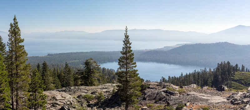 Overlooking Lake Tahoe and Fallen Leaf Lake