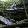 Waterfalls at one end of the Alpha Pass Trail