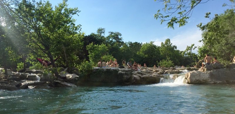 Can't beat Barton Creek for splashing around on a warm day ! It is always better on the weekdays.