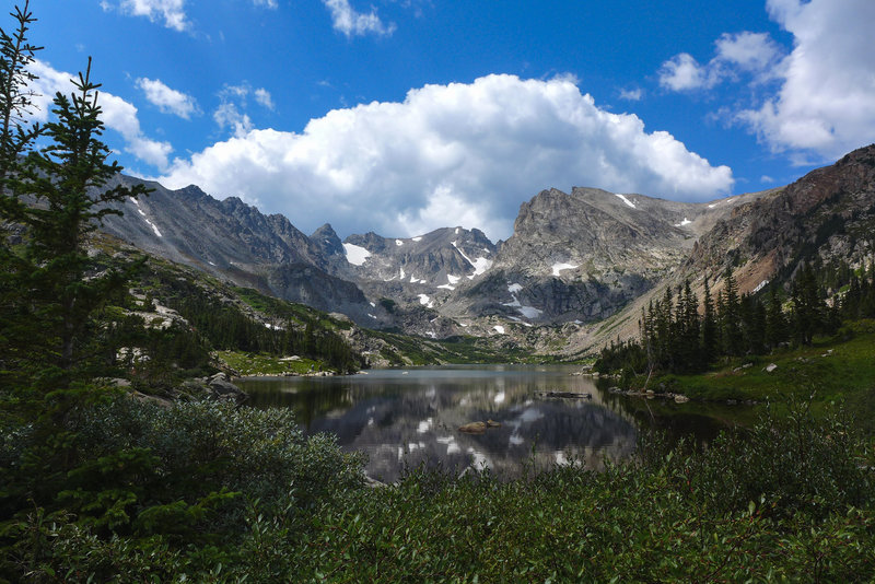 A view of beautiful Lake Isabelle