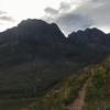 Blissful singletrack on the mountain slopes