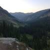 A view down the beautiful, glacially carved Teton Canyon.