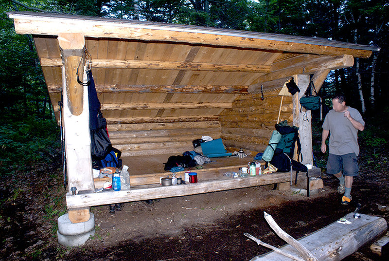 Shelter at north end of Wassataquoit Lake.