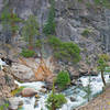 Below Huckleberry Trail, Kennedy Creek joins the river.