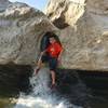 When the water is at low level season the kids love climbing around on the scupltured rocks in the shallows.