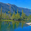 Maxwell Lake and Sachse Monument. Series of long, beautiful lakes, but shallow and swampy.