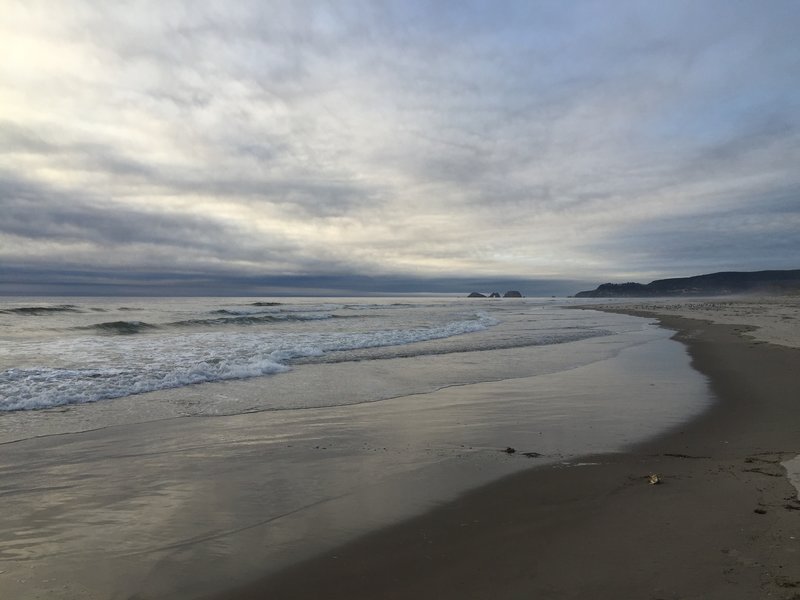 Views of the Three Arches from the Cape Lookout State Park beaches.