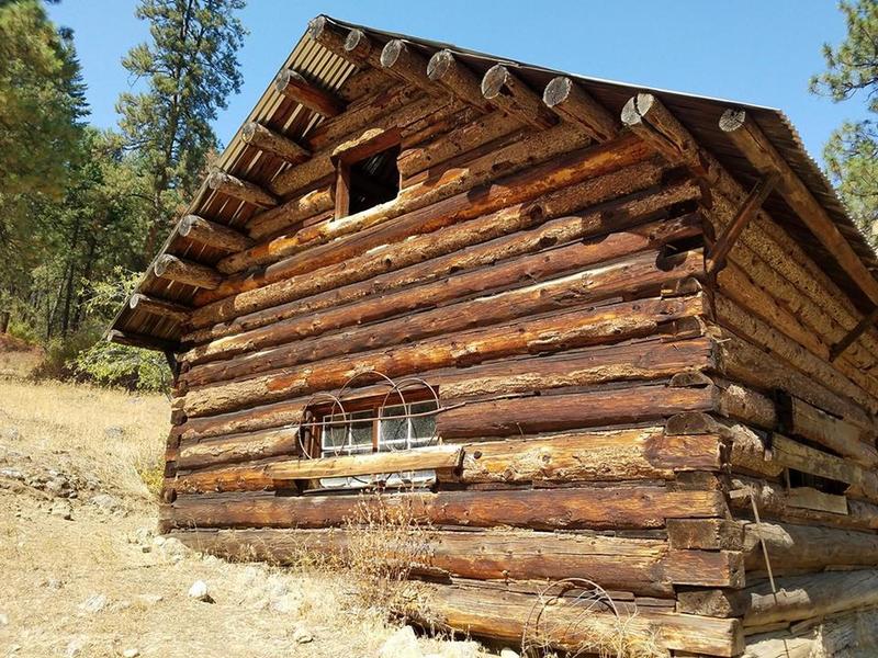 McCree Cabin (United States Property - No trespassing). Emergency shelter and supplies inside.