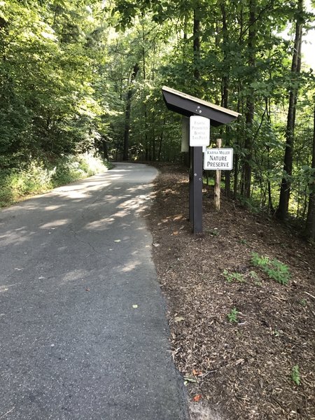 Periodic park information at different points on the trail. Park is well signed.