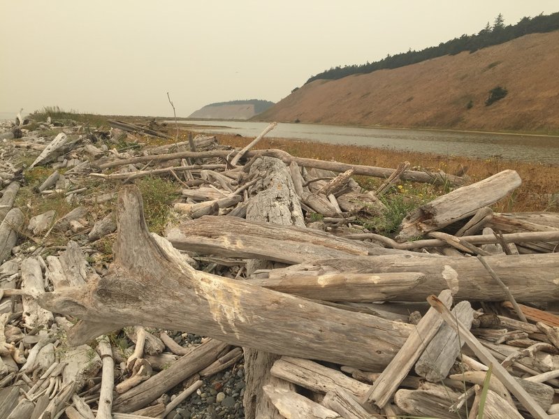 Ebey's Landing Beach Trail looking at the Perego's Lagoon.