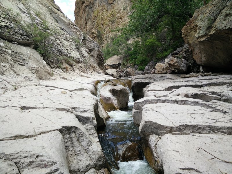 Mineral Creek gouging out a route for itself.