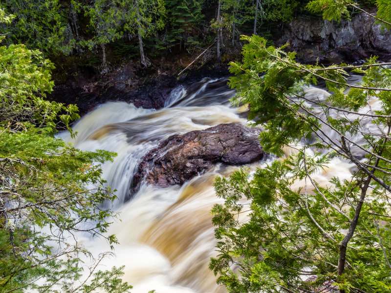 View of the Brule River from the Superior Hiking Trail.