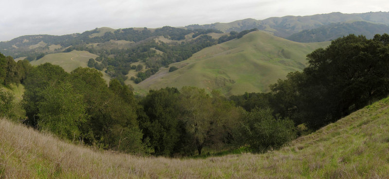 Morgan Territory view from Mount Diablo State Park Oyster Point Trail.