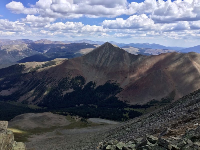 View on Mt Guyot from Mt Bold.