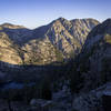 Eagle Lake and surrounding peaks taken during the early morning. From Granite Lake Trail in Lake Tahoe.