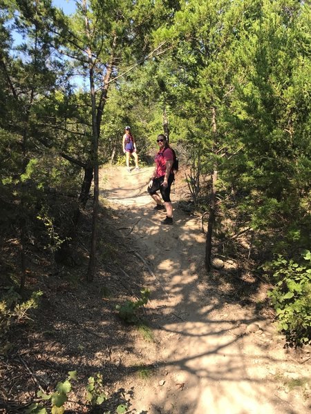 The 1886 Trail at Quanah Hill has some surprisingly steep uphill grades creating a good cardio workout.