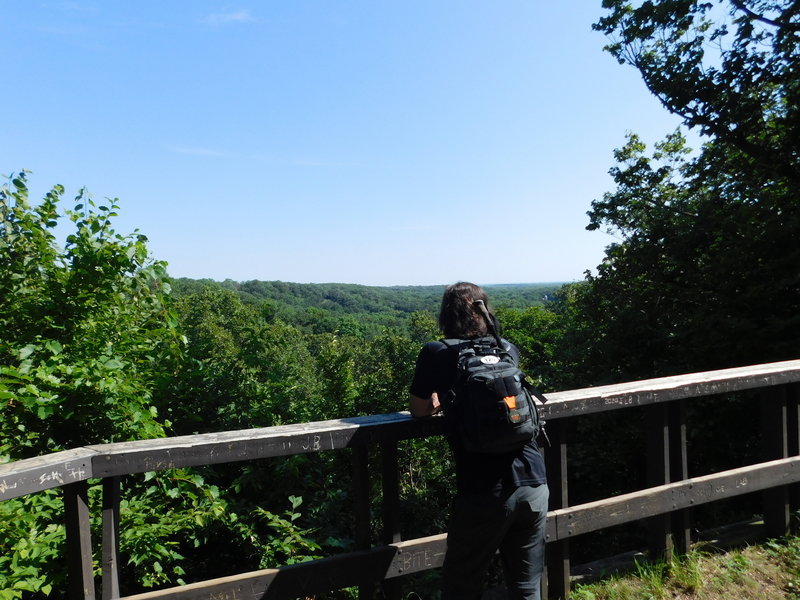 The Overlook on Lookout Trail at Camden State Park.
