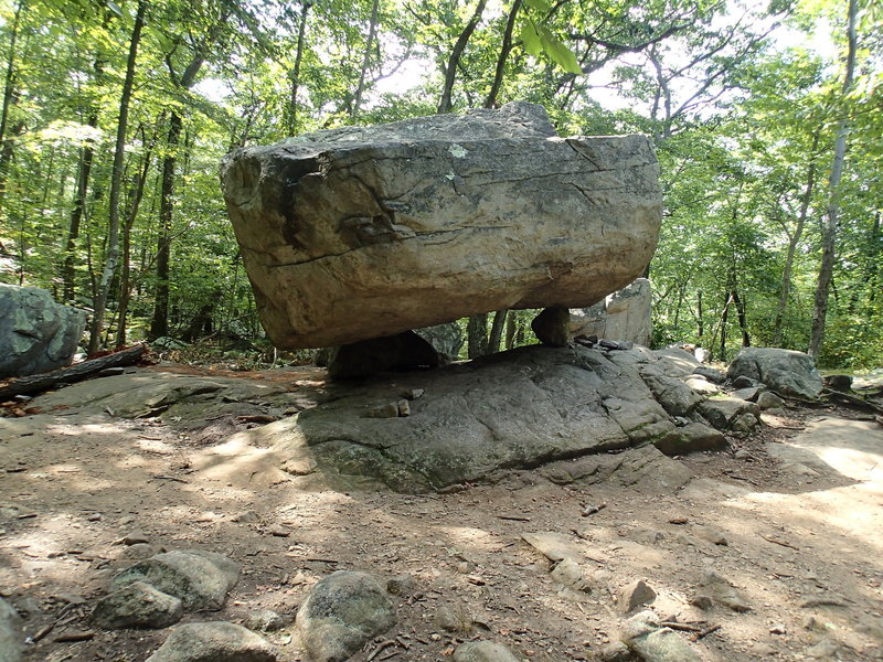 Tripod Rock along the Kinnelon Butler Trail