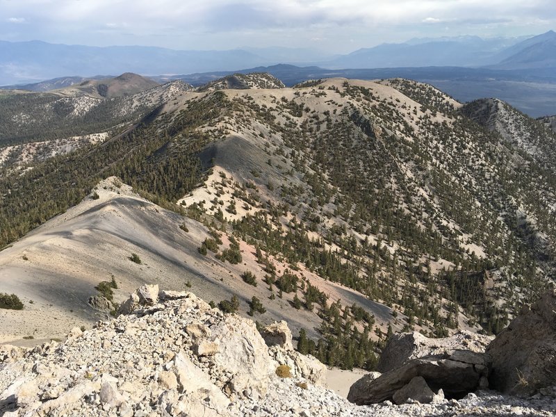 Owens Valley, as seem from the summit of Glass Mountain.