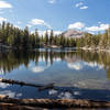 Lake Barrett with Mammoth Mountain in the background