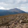 View of Pikes Peak from the summit of Almagre Mountain.