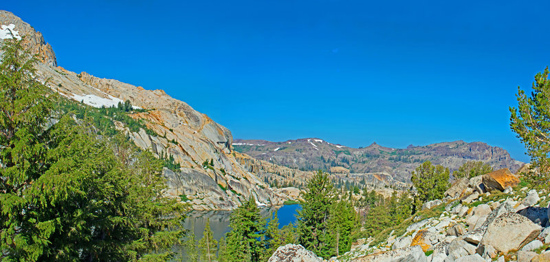 Ridge Lake and East Flange Rock