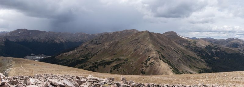 Looking at Vasquez Peak from Stanley Mountain summit.