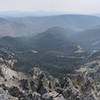 The view to the east from the plateau above the third major climb.