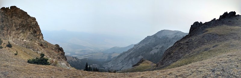 The saddle just before the final push to the summit of Sheep Mountain