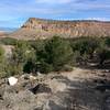 Classic desert cliffs north of Coyote Cutoff.