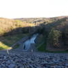 View to the south below the dam.