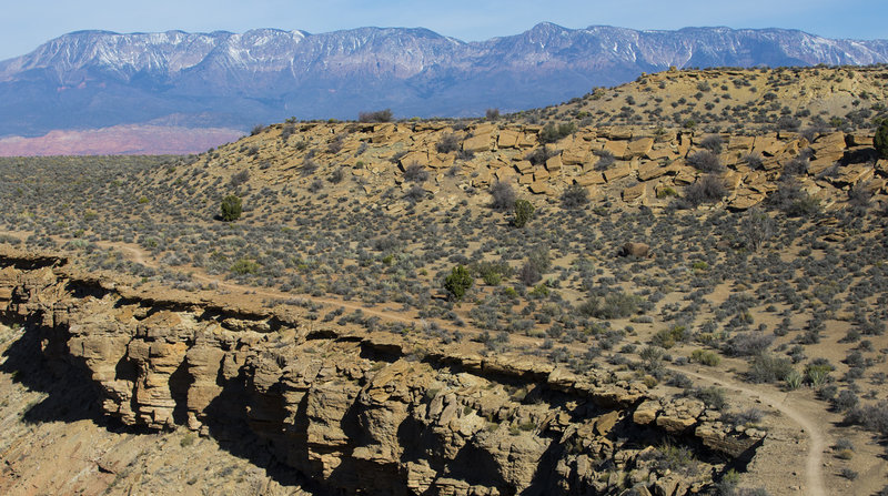 Cruising along the lower rim of More Cowbells.