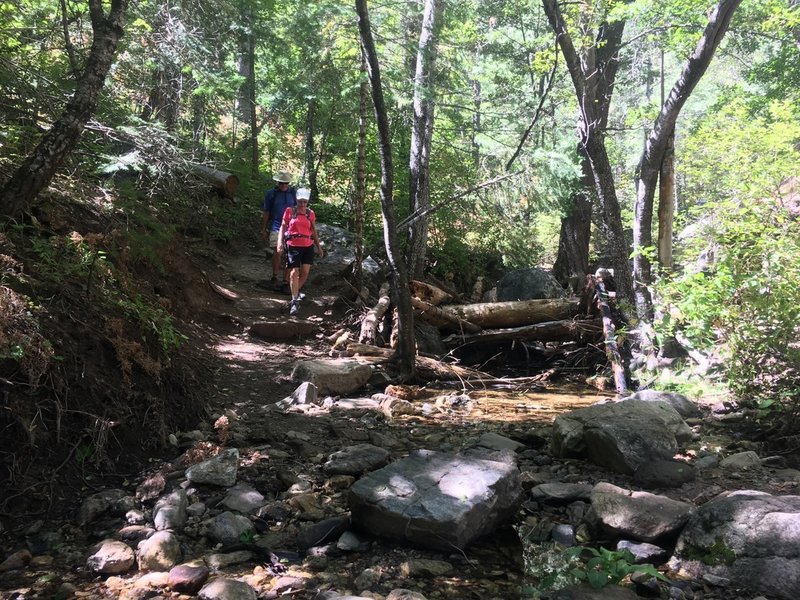 Creek crossing on Marshall Gulch