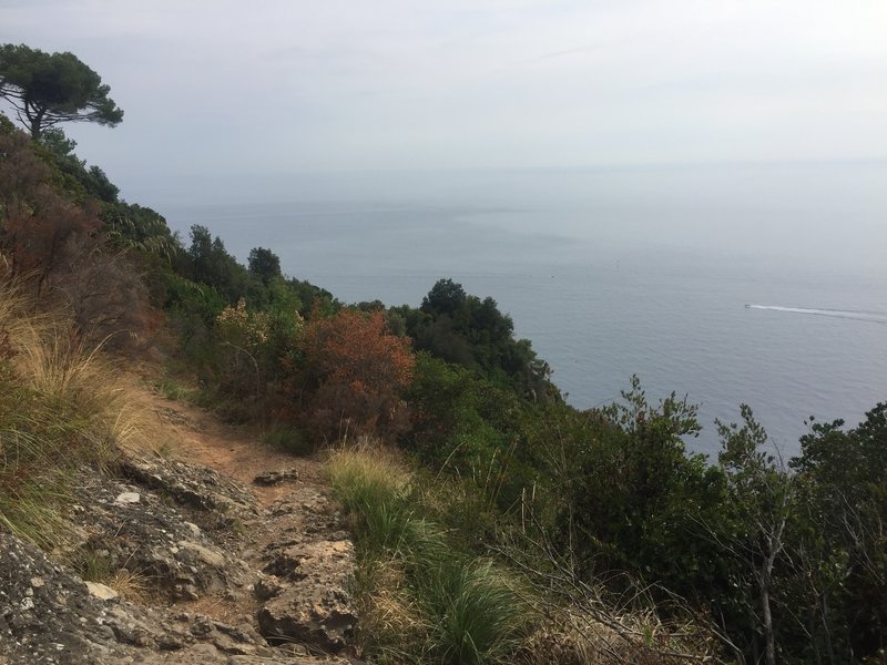 Continuing the high traverse towards Portofino